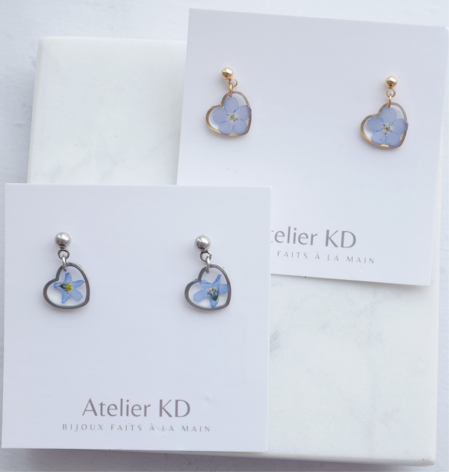 MIA - fleurs de myosotis - coeur