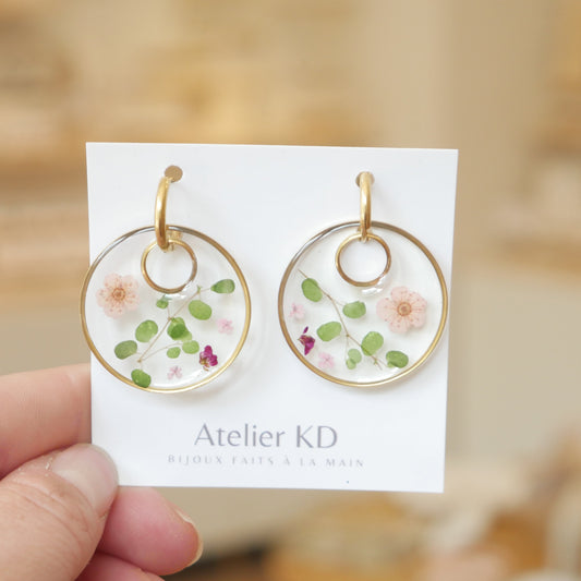 Boucles d'oreilles Chloé version Thalia - rond - (XL)