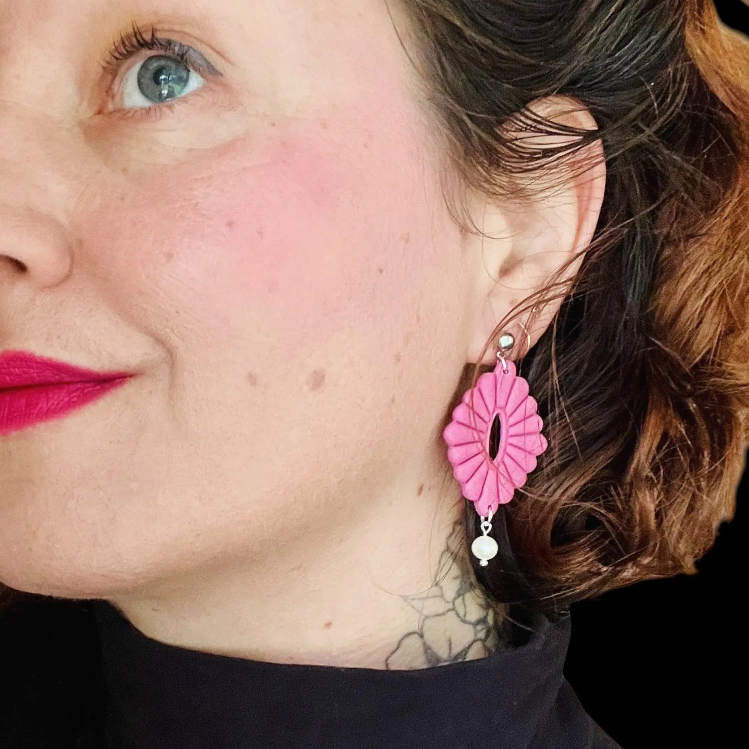 Boucles d’oreilles en argile polymère