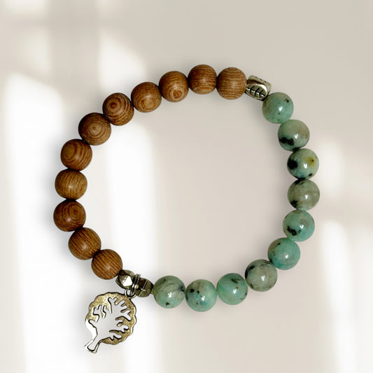 JESSY  jaspe kiwi et bois