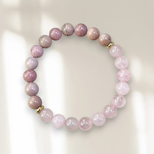 CORAZON quartz rose & rhodonite