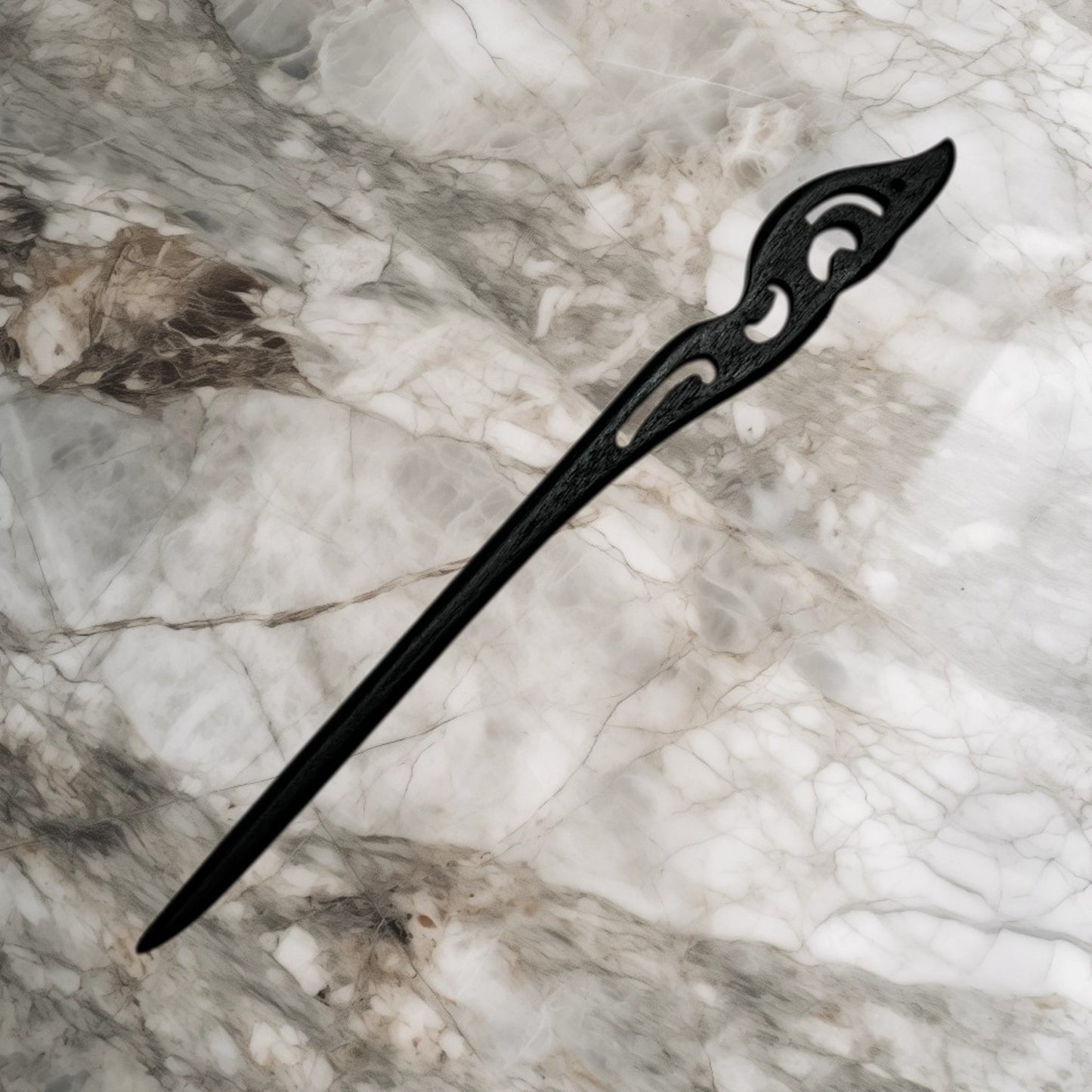 Baguette pour cheveux en bois de santal