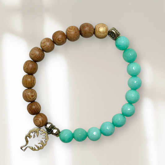 LINA amazonite & bois