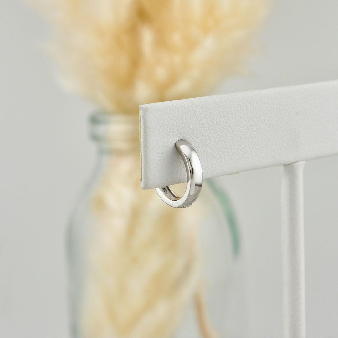 Boucles d'oreilles minimalistes en argent sterling