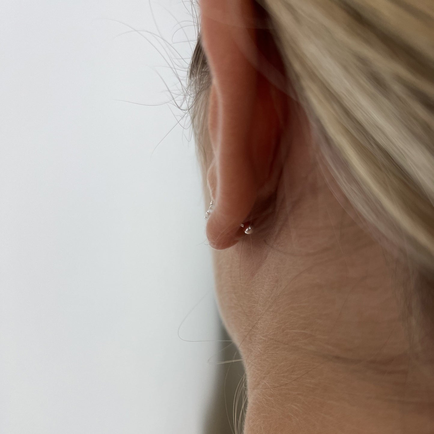 Sterling silver moon earrings