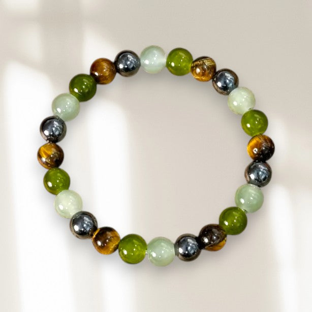 MARTIN péridot et hématite