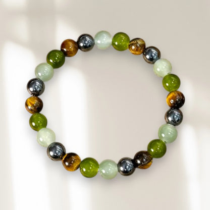 MARTIN péridot et hématite